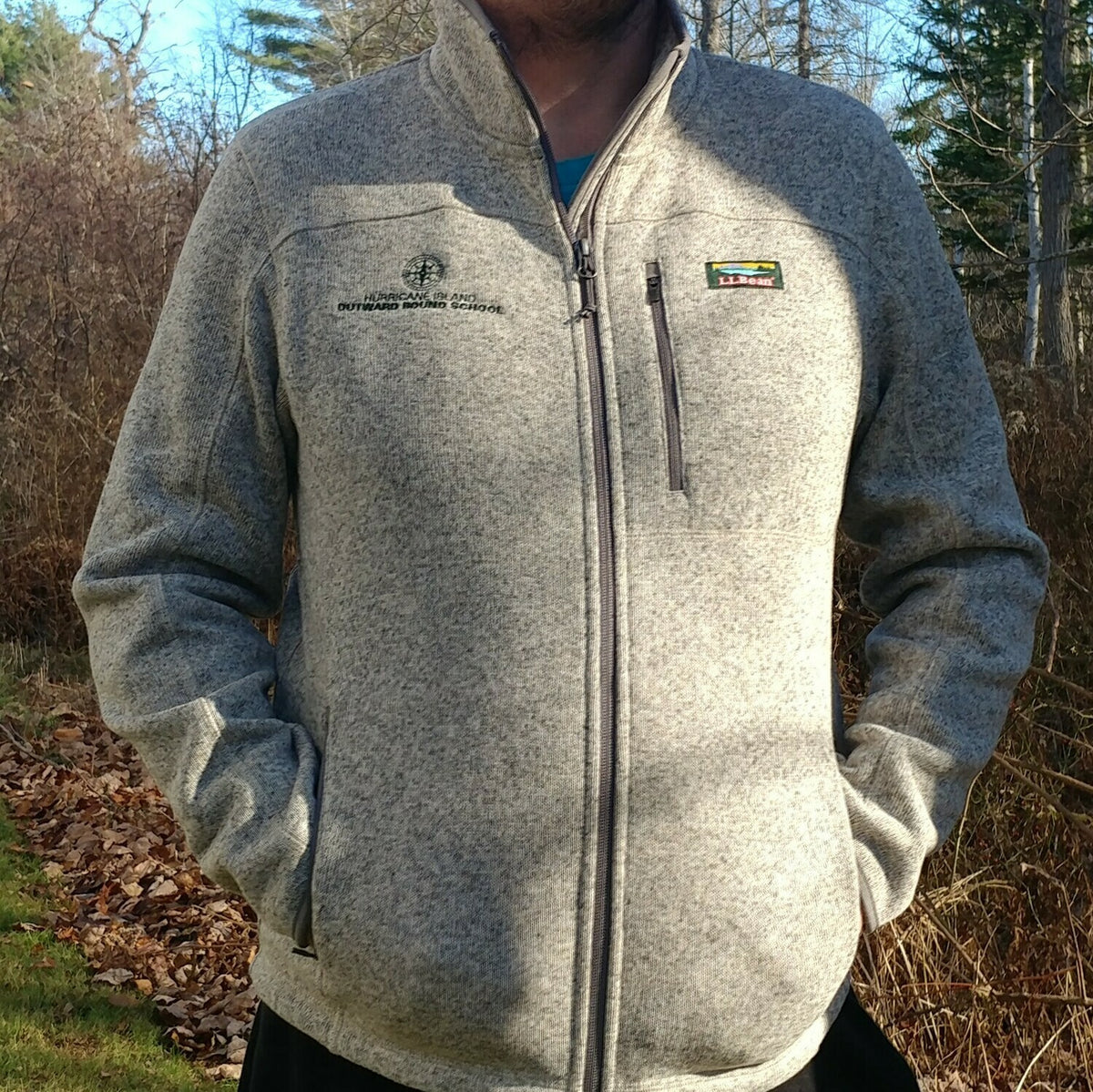 HIOBS L.L. Bean Sweater Fleece FullZip Jacket Hurricane Island